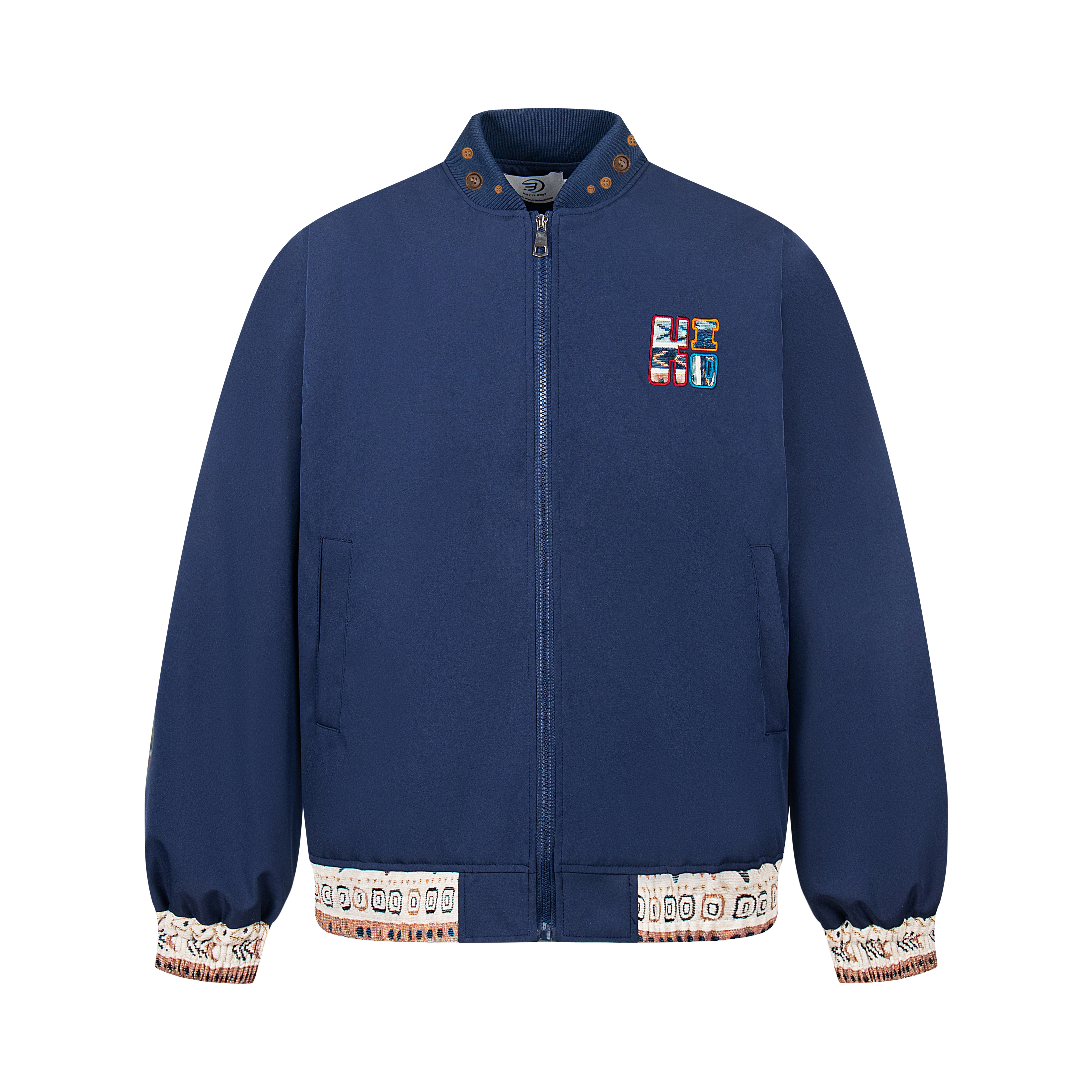 Vintage Ethnic Patchwork Embroidered Flight Jacket - Spring Loose Coat in 90s American Style Vintage Ethnic Patchwork Embroidered Flight Jacket - Spring Loose Coat in 90s American Style