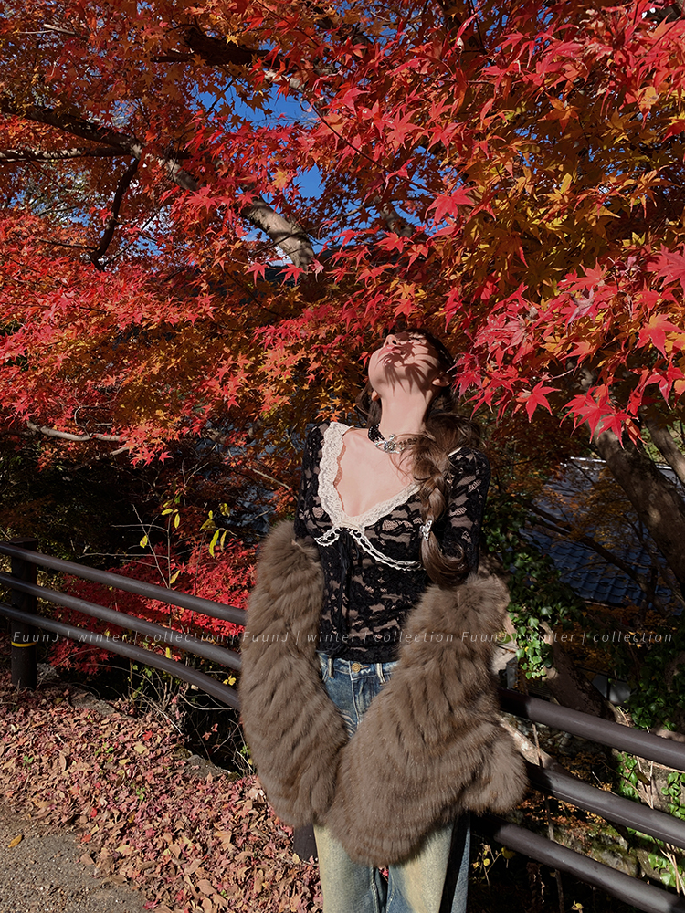 Vintage Fox Fur Coat - Women's Short Plush Jacket in Young Style for Classic Winter Fashion Vintage Fox Fur Coat - Women's Short Plush Jacket in Young Style for Classic Winter Fashion