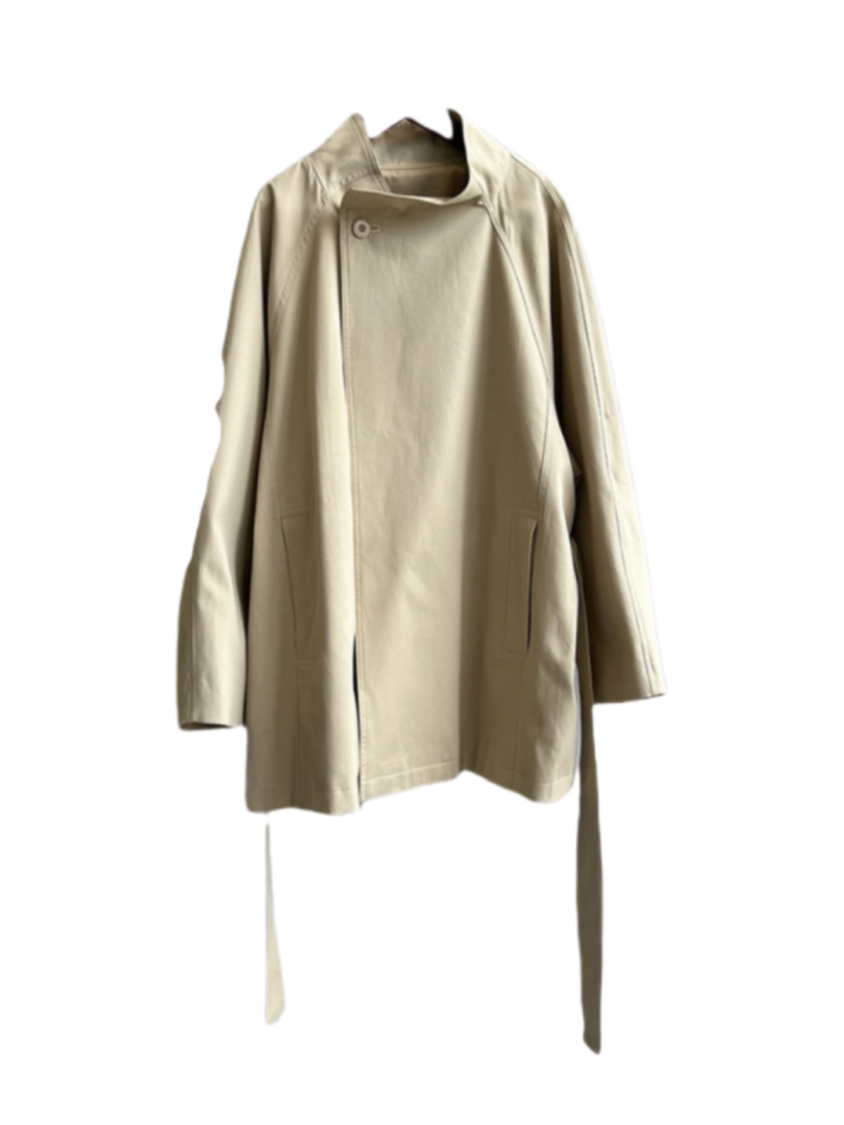 Vintage French Mid-Length Trench Coat for Women - Loose Fit, Casual Stand Collar, Spring Autumn 2025 Fashion Vintage French Mid-Length Trench Coat for Women - Loose Fit, Casual Stand Collar, Spring Autumn 2025 Fashion