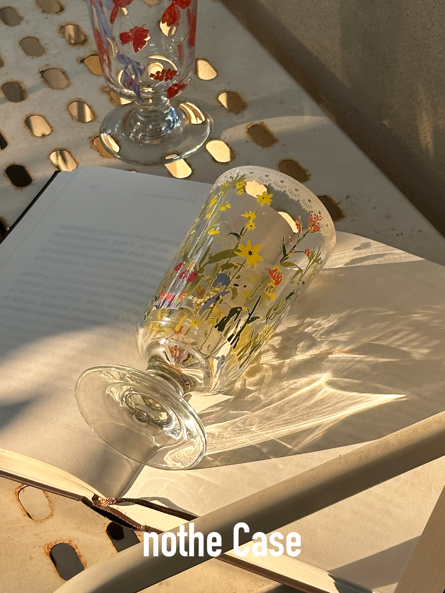 Vintage French Romantic High-Foot Glass Cup - Langman Cup, Creative Niche Design for Juice and Beverages