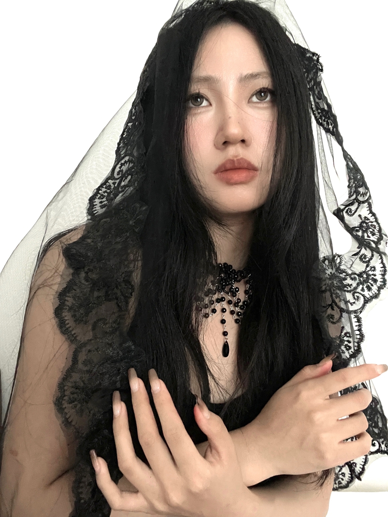 Vintage Gothic Woven Black Bead Choker Necklace with Tassels, Heavy Industry Clavicle Chain for Women, Boho Statement Jewelry Vintage Gothic Woven Black Bead Choker Necklace with Tassels, Heavy Industry Clavicle Chain for Women, Boho Statement Jewelry