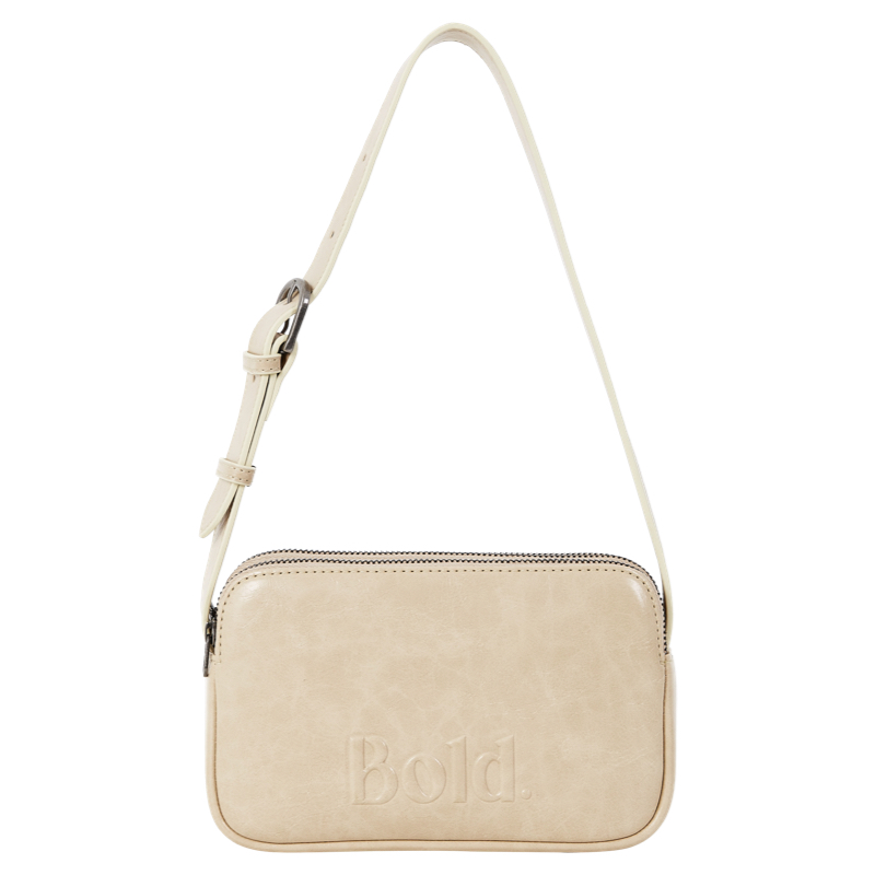 Vintage Gradient Cowhide Small Square Bag with Three-Layer Zipper in 3 Colors - Bold Y2K Style Handbag