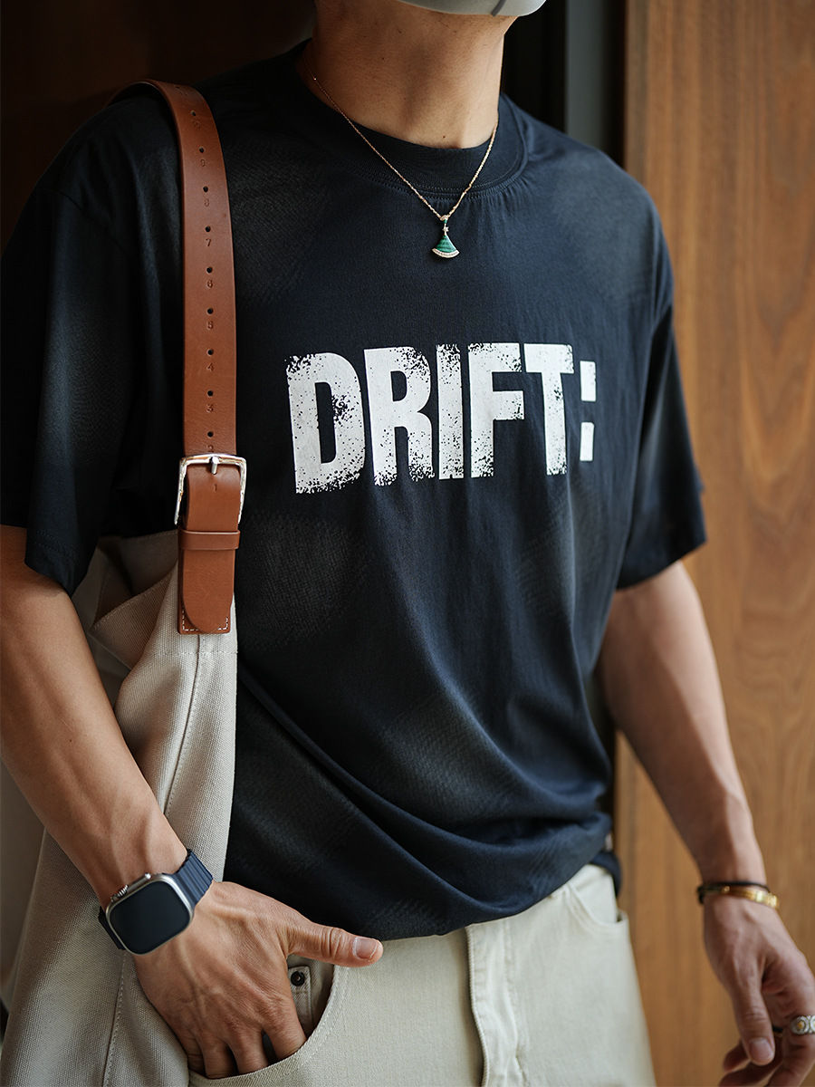 Vintage Gradient Short-Sleeve T-Shirt for Men - Hong Kong Style Heavyweight Wash, Trendy Letter Print, Summer Essential Vintage Gradient Short-Sleeve T-Shirt for Men - Hong Kong Style Heavyweight Wash, Trendy Letter Print, Summer Essential