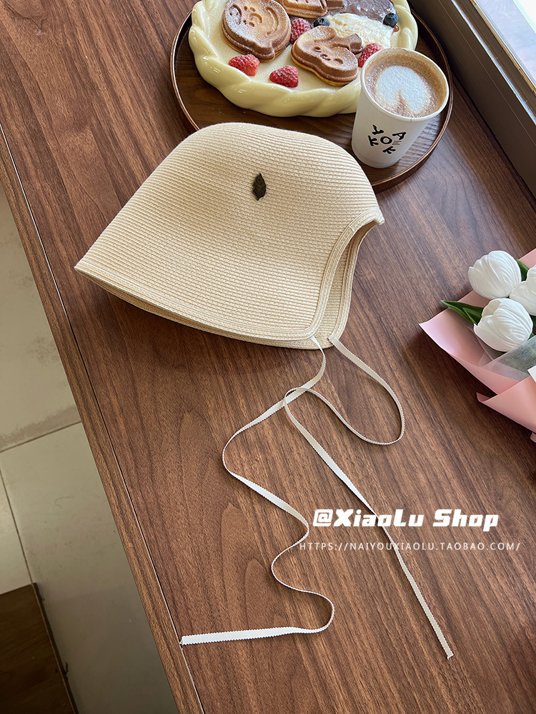 Vintage Japanese Woven Lace-Up Straw Hat for Women - Ultra-Fine Linen Fisherman Bucket Hat, Summer Sunshade, Breathable Lolita Style Vintage Japanese Woven Lace-Up Straw Hat for Women - Ultra-Fine Linen Fisherman Bucket Hat, Summer Sunshade, Breathable Lolita Style