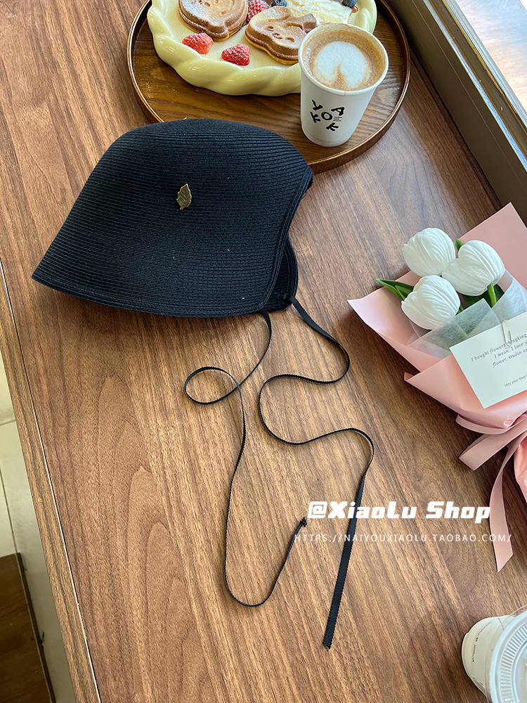 Vintage Japanese Woven Lace-Up Straw Hat for Women - Ultra-Fine Linen Fisherman Bucket Hat, Summer Sunshade, Breathable Lolita Style Vintage Japanese Woven Lace-Up Straw Hat for Women - Ultra-Fine Linen Fisherman Bucket Hat, Summer Sunshade, Breathable Lolita Style