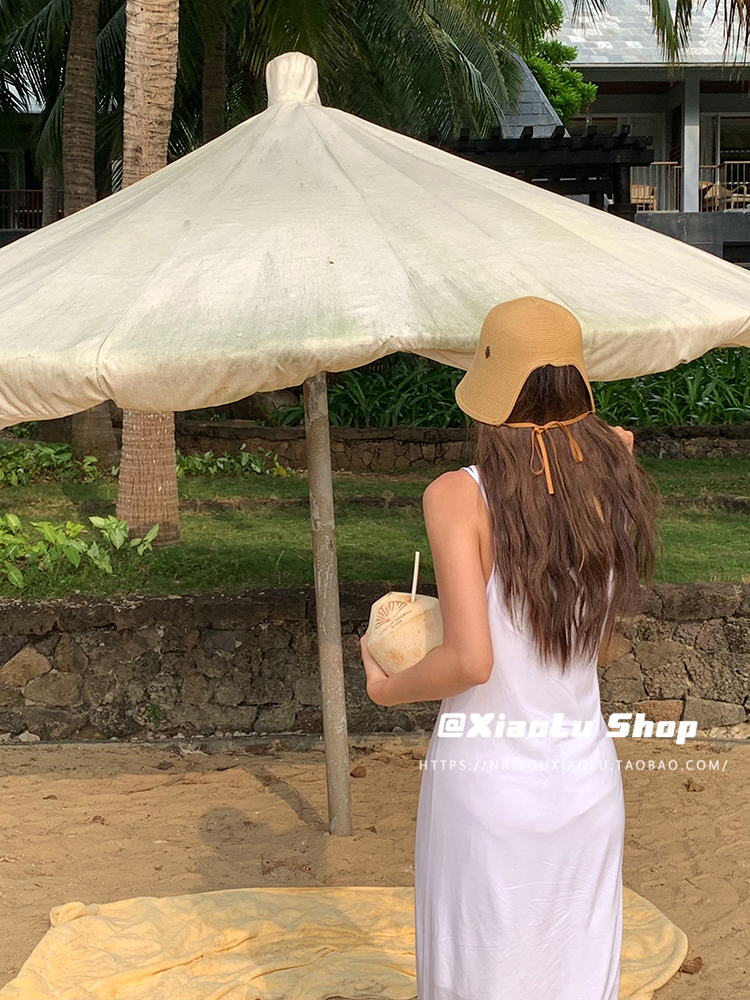 Vintage Japanese Woven Lace-Up Straw Hat for Women - Ultra-Fine Linen Fisherman Bucket Hat, Summer Sunshade, Breathable Lolita Style Vintage Japanese Woven Lace-Up Straw Hat for Women - Ultra-Fine Linen Fisherman Bucket Hat, Summer Sunshade, Breathable Lolita Style