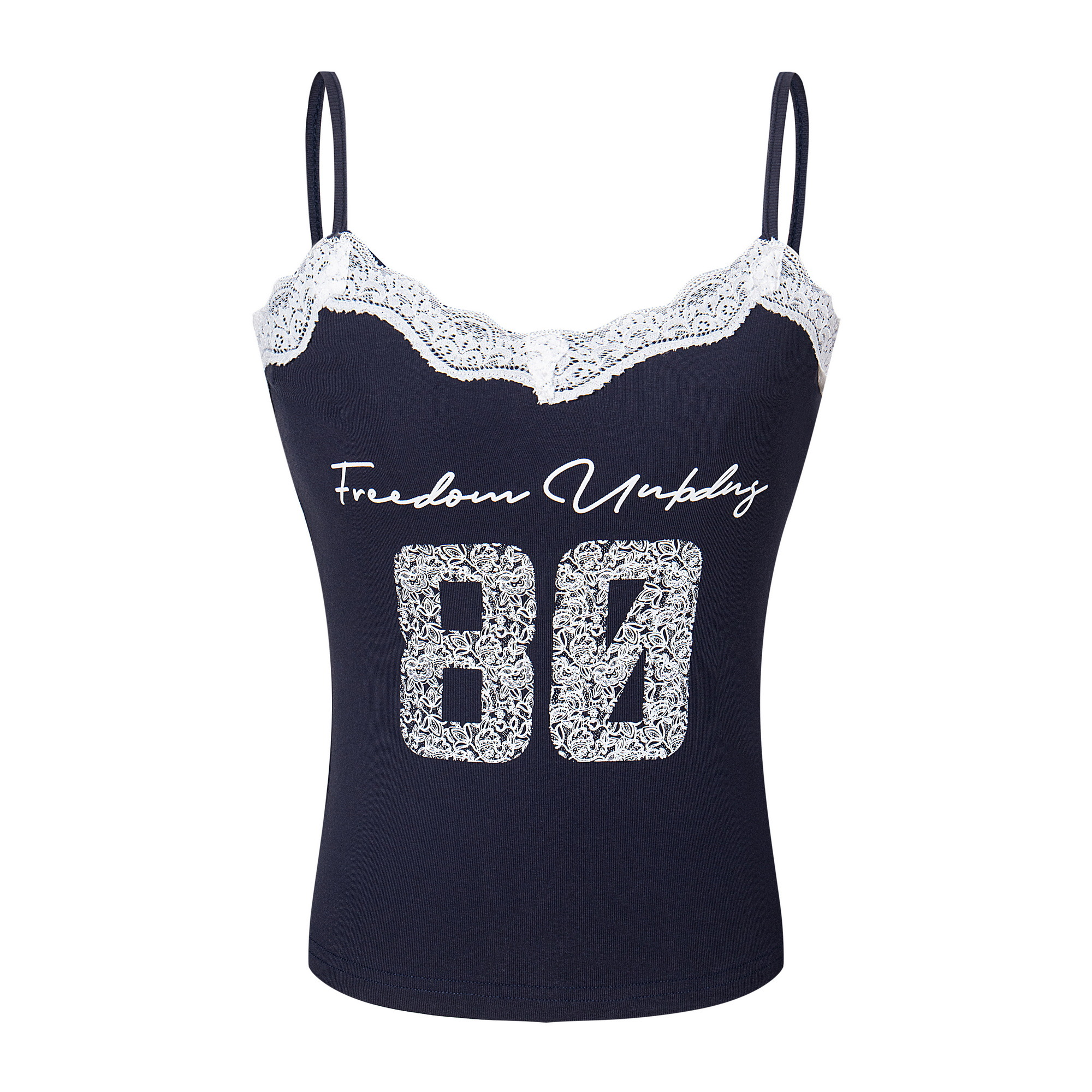 Vintage Lace Splicing Camisole Top - Slim Fit Sexy 90s Inspired Heatstroke Style Vintage Lace Splicing Camisole Top - Slim Fit Sexy 90s Inspired Heatstroke Style