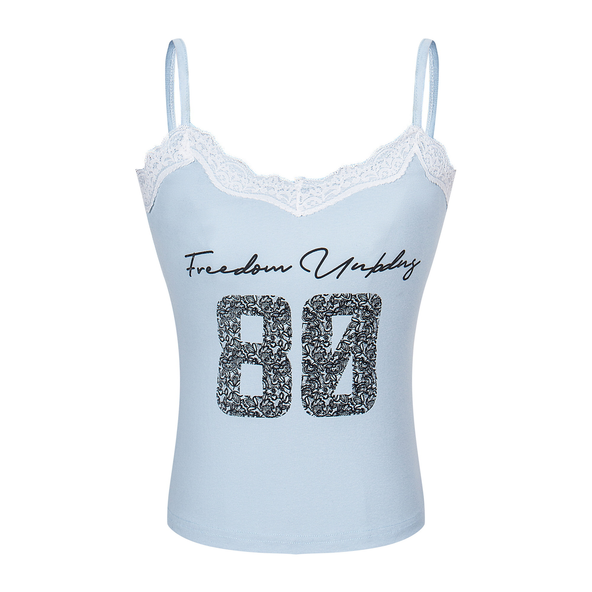 Vintage Lace Splicing Camisole Top - Slim Fit Sexy 90s Inspired Heatstroke Style