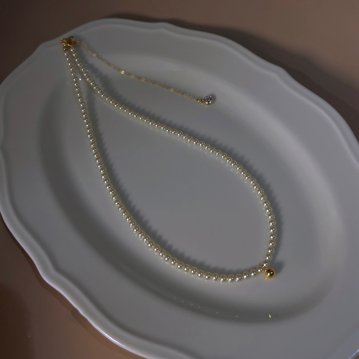 Vintage Layered Pearl Choker Necklace for Women - S925 Sterling Silver Trendy Chain Jewelry Vintage Layered Pearl Choker Necklace for Women - S925 Sterling Silver Trendy Chain Jewelry