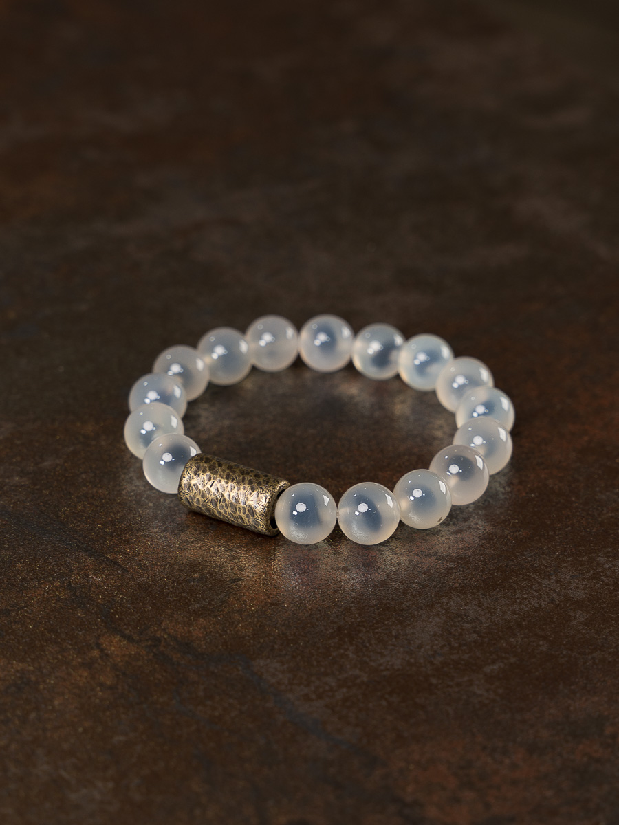 Vintage Minimalist Sugar Heart Agate Circle Bracelet - Artistic Unisex Design, Versatile Fashion Accessory for Men and Women Vintage Minimalist Sugar Heart Agate Circle Bracelet - Artistic Unisex Design, Versatile Fashion Accessory for Men and Women