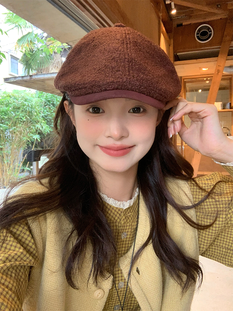 Vintage Newsboy Cap for Women - My Head Is Not Round Autumn Winter Duckbill Beret Hat, Versatile and Flattering 90s Style Vintage Newsboy Cap for Women - My Head Is Not Round Autumn Winter Duckbill Beret Hat, Versatile and Flattering 90s Style