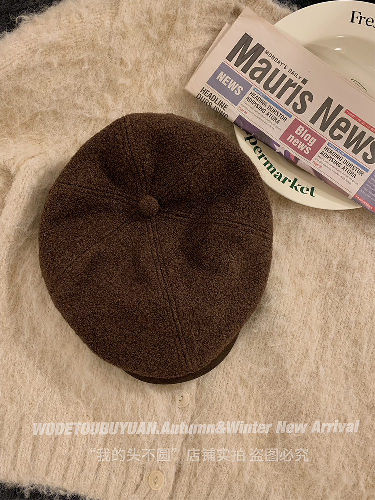Vintage Newsboy Cap for Women - My Head Is Not Round Autumn Winter Duckbill Beret Hat, Versatile and Flattering 90s Style Vintage Newsboy Cap for Women - My Head Is Not Round Autumn Winter Duckbill Beret Hat, Versatile and Flattering 90s Style