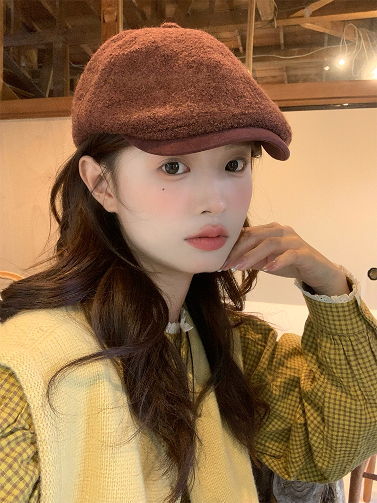 Vintage Newsboy Cap for Women - My Head Is Not Round Autumn Winter Duckbill Beret Hat, Versatile and Flattering 90s Style Vintage Newsboy Cap for Women - My Head Is Not Round Autumn Winter Duckbill Beret Hat, Versatile and Flattering 90s Style
