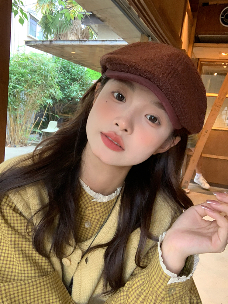 Vintage Newsboy Cap for Women - My Head Is Not Round Autumn Winter Duckbill Beret Hat, Versatile and Flattering 90s Style Vintage Newsboy Cap for Women - My Head Is Not Round Autumn Winter Duckbill Beret Hat, Versatile and Flattering 90s Style