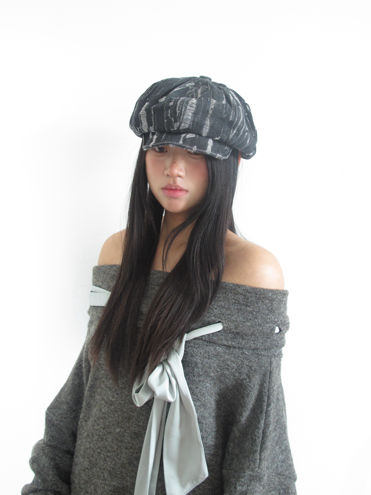 Vintage Octagonal Hat for Women - Wasteland Wandering Style, Casual Versatile Design for Autumn 2025