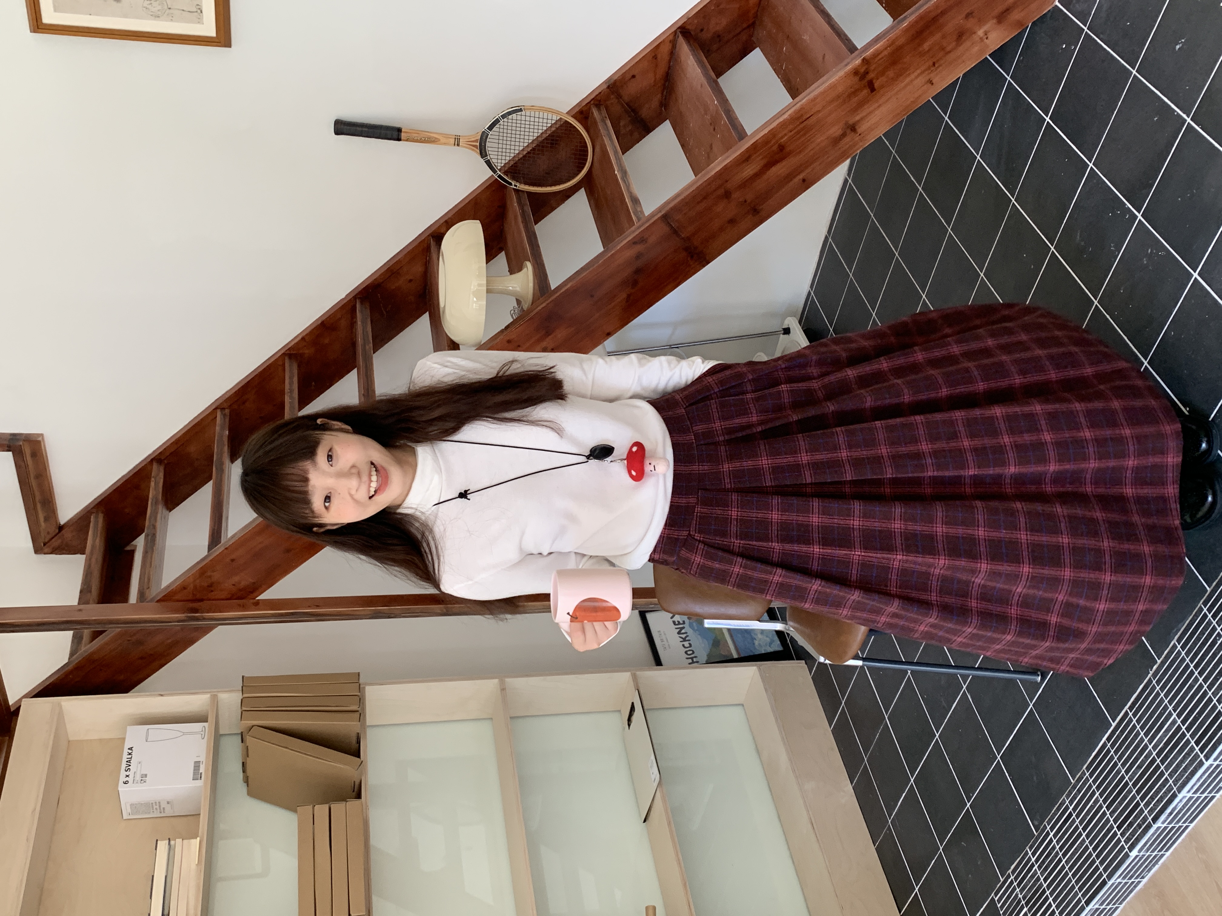 Vintage Soft Cotton Wool High Neck Long Sleeve Top - Pine Cone Cabin Loose Fit for Cozy Fall Style Vintage Soft Cotton Wool High Neck Long Sleeve Top - Pine Cone Cabin Loose Fit for Cozy Fall Style