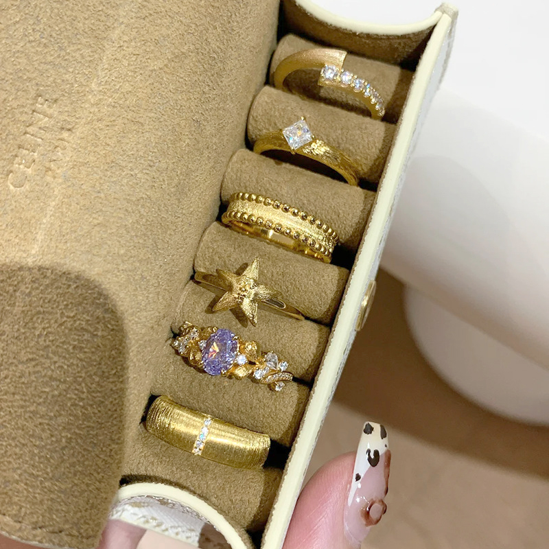 Vintage-Style Purple Bauhinia Flower Textured Small Square Diamond Ring for Women - 2025 Lightweight Retro Luxury Fashion Accessory Vintage-Style Purple Bauhinia Flower Textured Small Square Diamond Ring for Women - 2025 Lightweight Retro Luxury Fashion Accessory