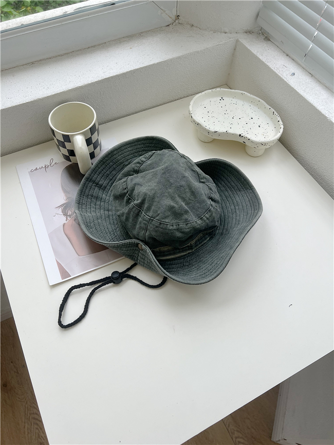 Vintage Western Cowboy Drawstring Fisherman's Hat for Women - Stylish Outdoor Hiking Sun Protection Hat, Perfect for Camping and Summer Adventures Vintage Western Cowboy Drawstring Fisherman's Hat for Women - Stylish Outdoor Hiking Sun Protection Hat, Perfect for Camping and Summer Adventures