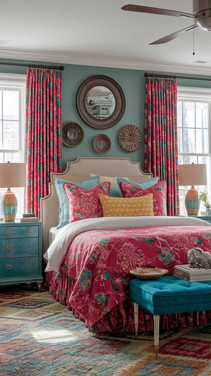 Vintage Maximalism Bedroom: Embrace Bold and Colorful Decor outfit idea
