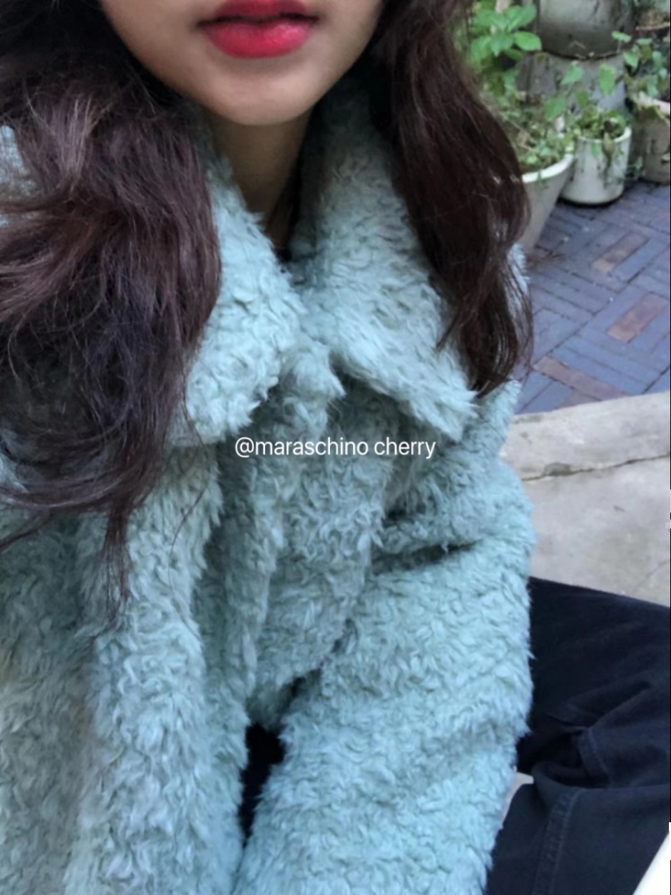 Warm Fluffy Coat in Fresh Mint Green with Large Lapel â€“ Unique Versatile Winter Outerwear for a Cute Look