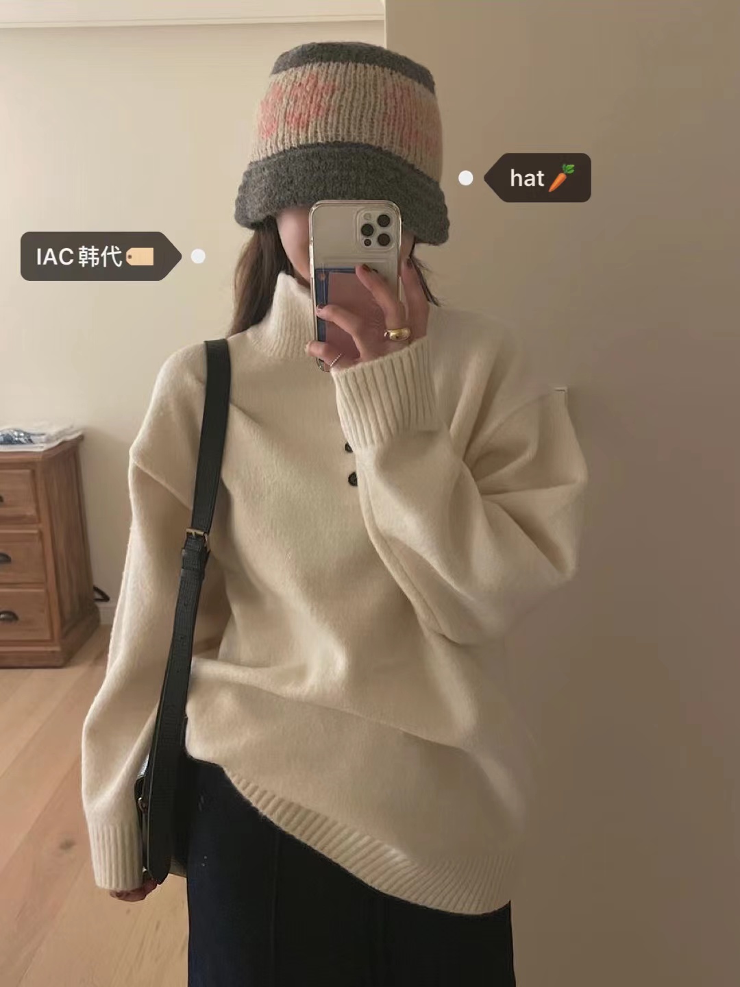 Warm Knitted Crochet Fisherman Bucket Hat with Nordic Snowflakes - Genuine Korean Style, Cozy Winter Accessory Warm Knitted Crochet Fisherman Bucket Hat with Nordic Snowflakes - Genuine Korean Style, Cozy Winter Accessory