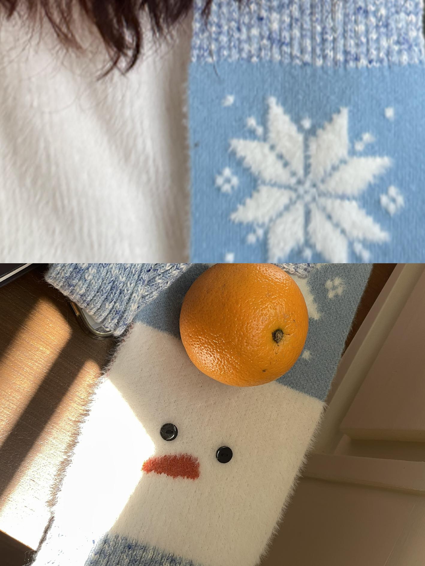 Warm Knitted Neck Warmer Scarf for Autumn and Winter - Cute Snowman Design, Iceland Yeti Style, Perfect for Cozy Fashion Warm Knitted Neck Warmer Scarf for Autumn and Winter - Cute Snowman Design, Iceland Yeti Style, Perfect for Cozy Fashion