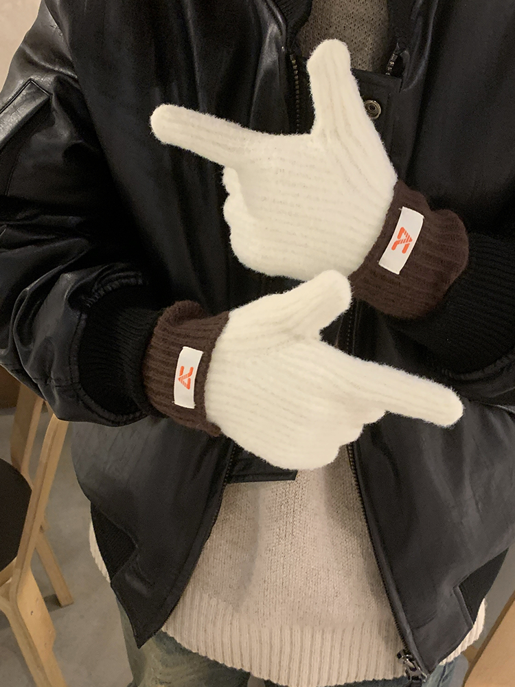 Warm Split-Finger Cycling Gloves for Students - Trendy Winter Fashion, Cold-Resistant Design, Perfect for Couples Warm Split-Finger Cycling Gloves for Students - Trendy Winter Fashion, Cold-Resistant Design, Perfect for Couples