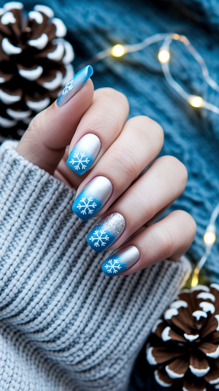 winter acrylic nail designs