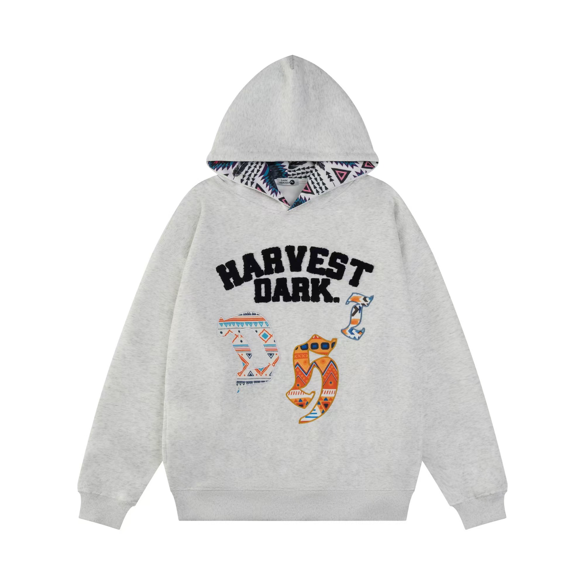 Women's 2025 Winter Hoodie - American Retro Design with Letter Embroidery, Thick Plush Sweatshirt, Trendy Amoeba Style Women's 2025 Winter Hoodie - American Retro Design with Letter Embroidery, Thick Plush Sweatshirt, Trendy Amoeba Style