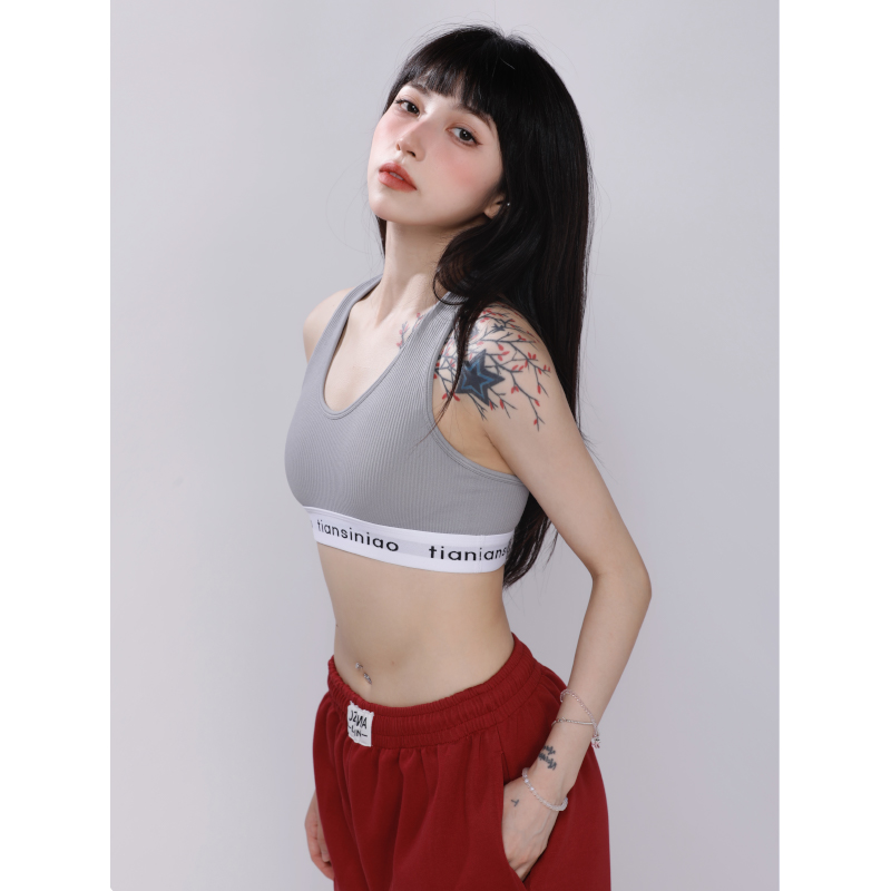 Women's Anti-Shock Wireless Dance Sports Bra with Gathered Design and Beautiful Back for Running and Fitness Activities Women's Anti-Shock Wireless Dance Sports Bra with Gathered Design and Beautiful Back for Running and Fitness Activities