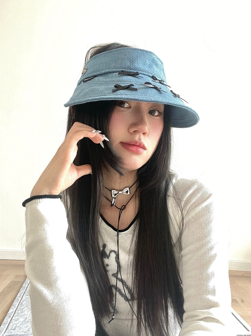 Women's Bowknot Sun Hat, Duckbill Cap for Spring and Summer, Trendy Sun Protection, Face-Slimming Design, 2025 Fashion Women's Bowknot Sun Hat, Duckbill Cap for Spring and Summer, Trendy Sun Protection, Face-Slimming Design, 2025 Fashion