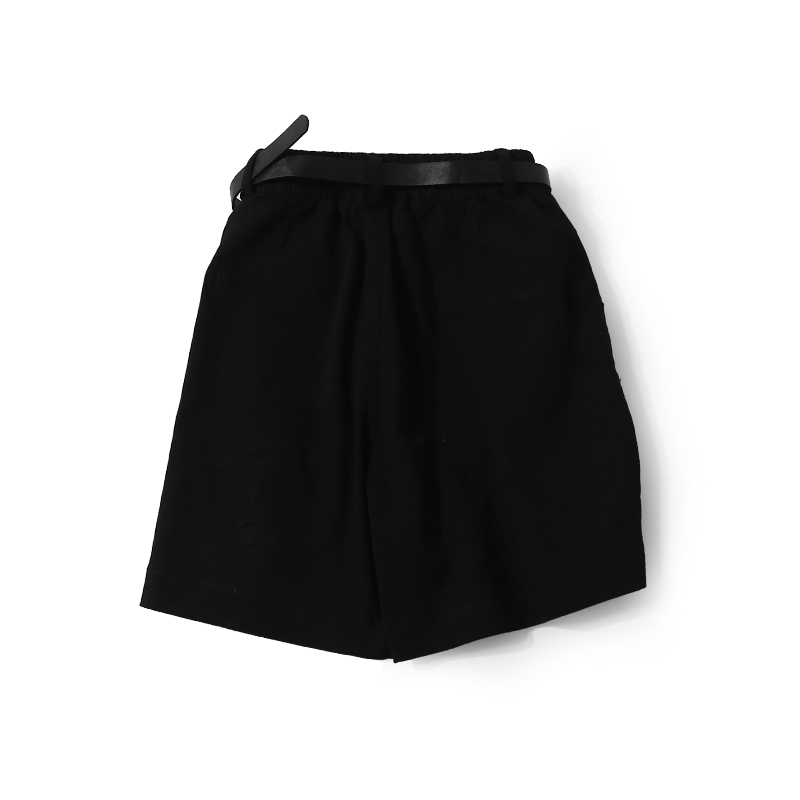 Women's Casual Five-Point Shorts - Elastic Waist, Solid Color, Versatile Summer Style, European & Hong Kong Inspired Fashion Women's Casual Five-Point Shorts - Elastic Waist, Solid Color, Versatile Summer Style, European & Hong Kong Inspired Fashion