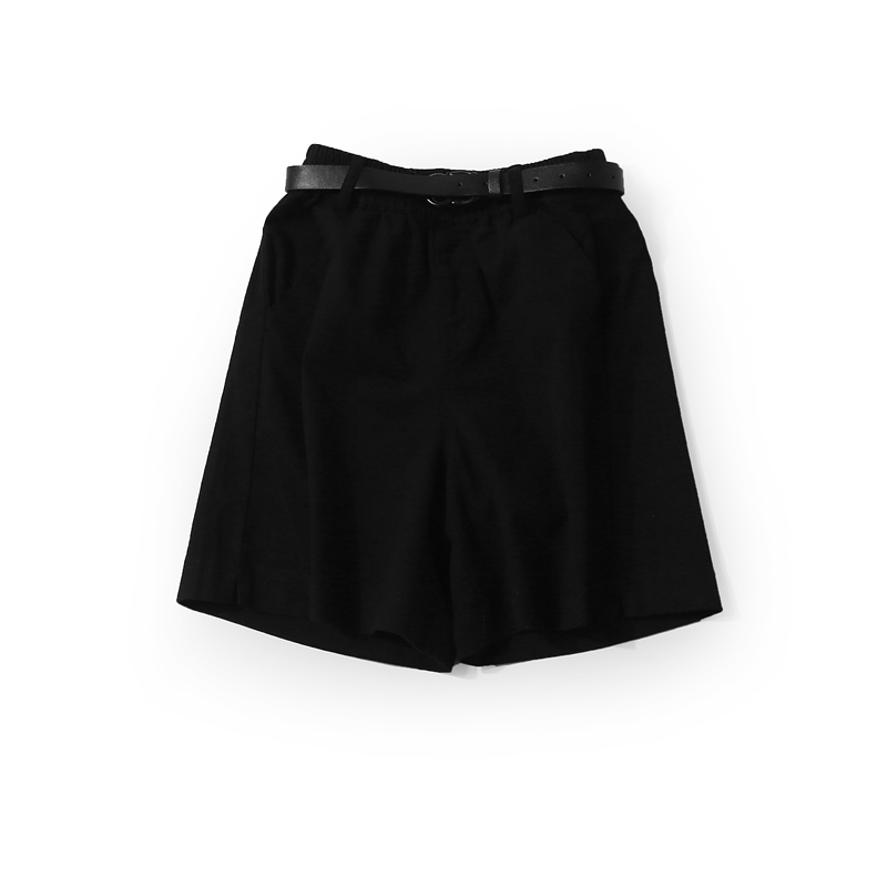 Women's Casual Five-Point Shorts - Elastic Waist, Solid Color, Versatile Summer Style, European & Hong Kong Inspired Fashion Women's Casual Five-Point Shorts - Elastic Waist, Solid Color, Versatile Summer Style, European & Hong Kong Inspired Fashion