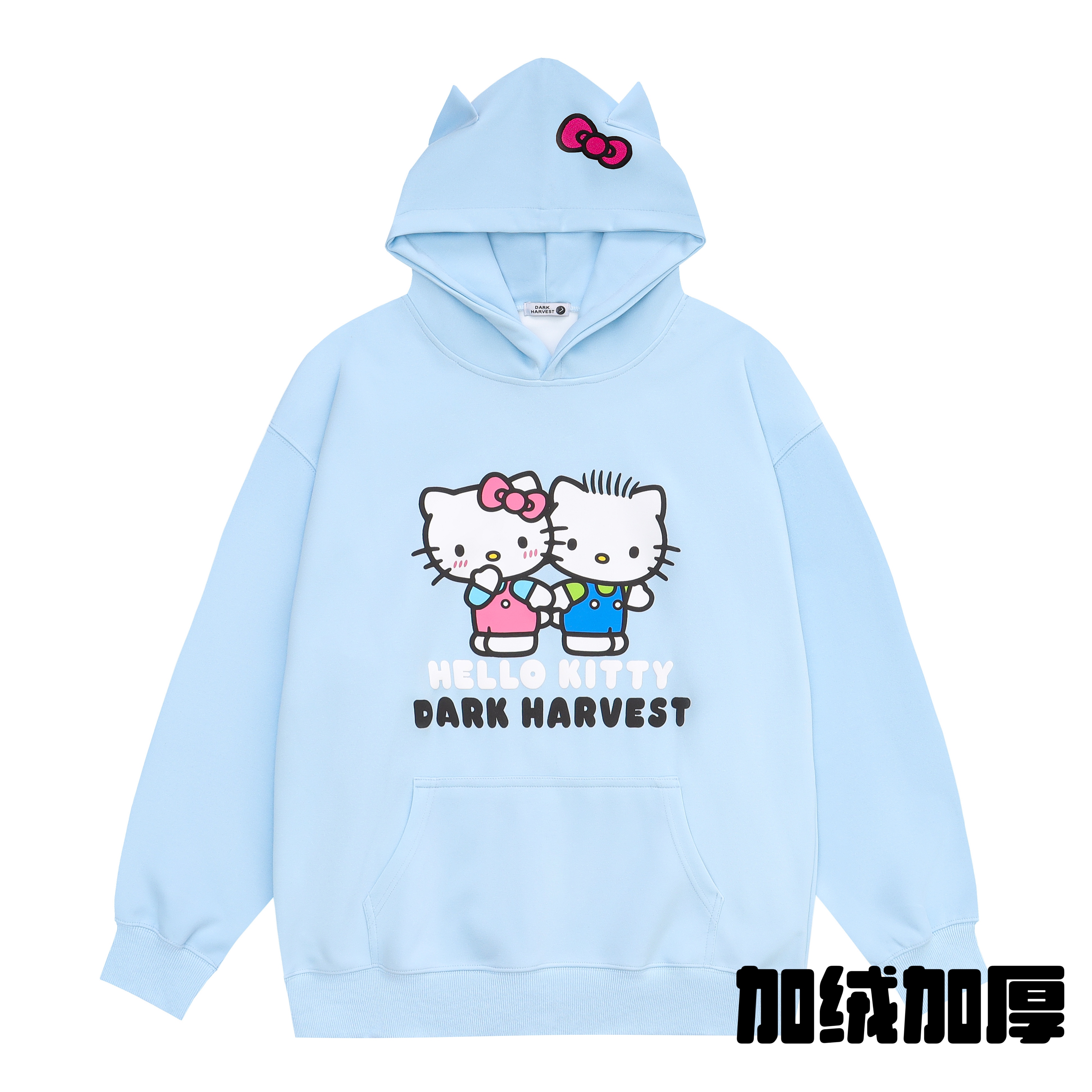 Women's Cute Kitty Cat Hoodie with Ears and Bow, Loose-Fit Sweet Top, Y2K Style Women's Cute Kitty Cat Hoodie with Ears and Bow, Loose-Fit Sweet Top, Y2K Style