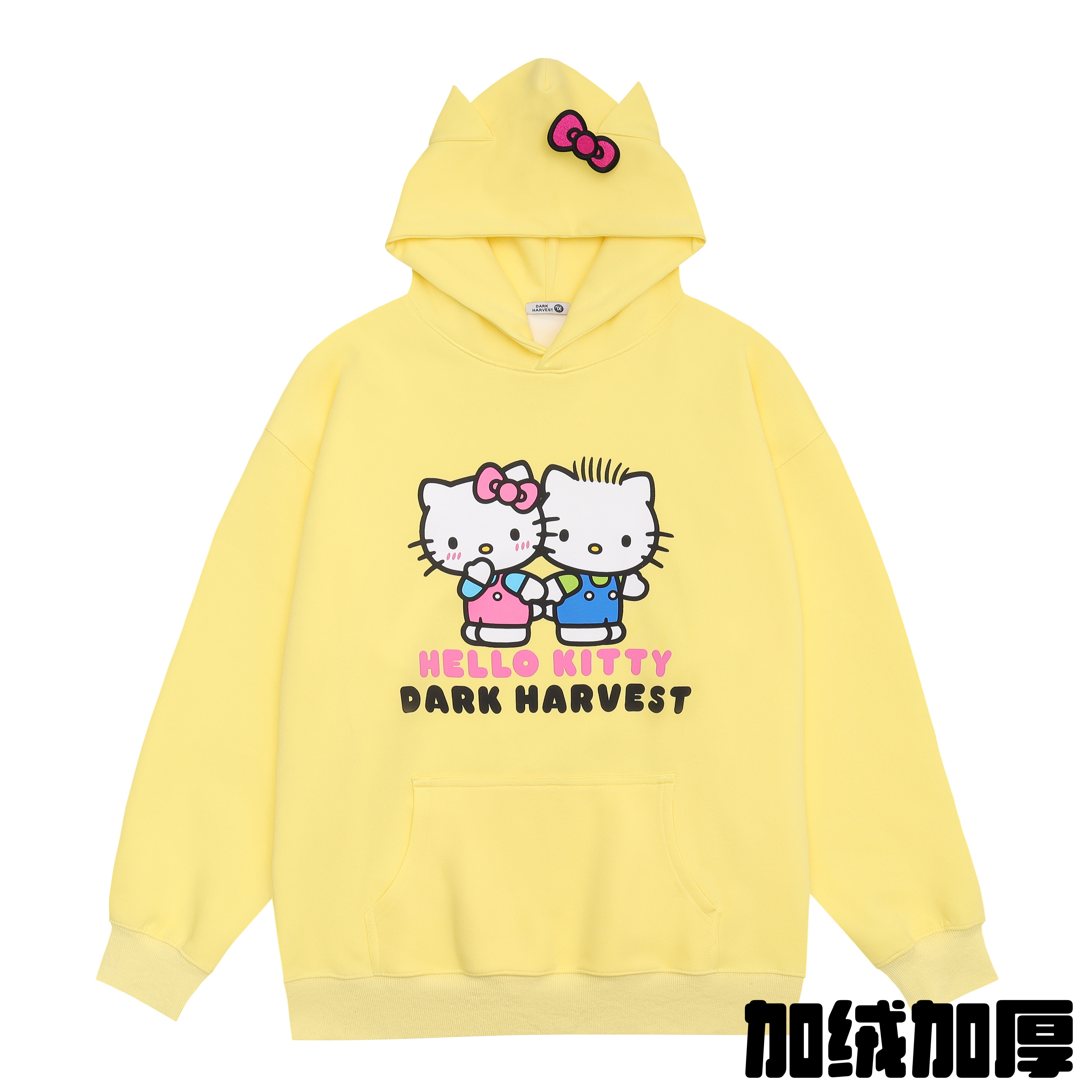 Women's Cute Kitty Cat Hoodie with Ears and Bow, Loose-Fit Sweet Top, Y2K Style Women's Cute Kitty Cat Hoodie with Ears and Bow, Loose-Fit Sweet Top, Y2K Style