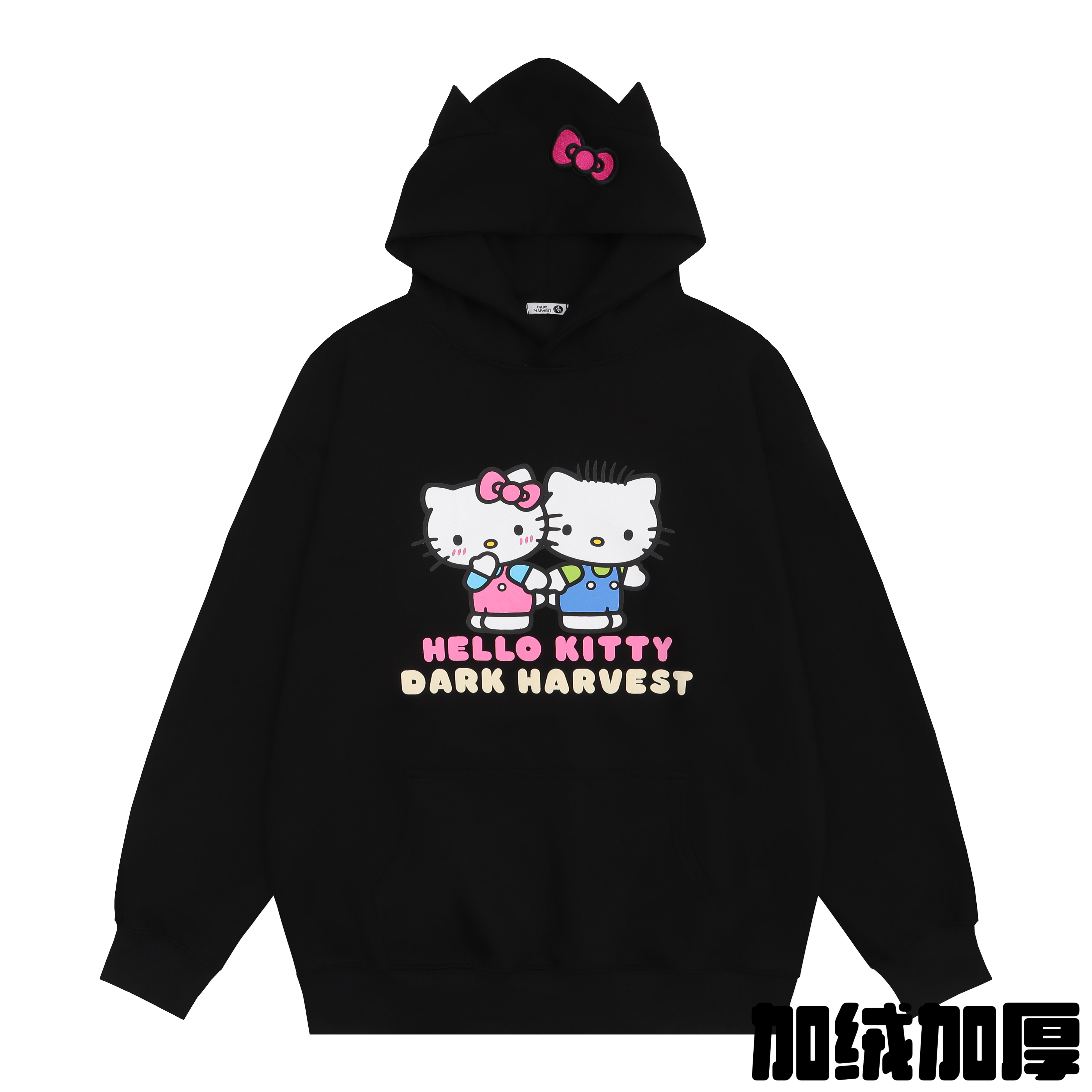 Women's Cute Kitty Cat Hoodie with Ears and Bow, Loose-Fit Sweet Top, Y2K Style Women's Cute Kitty Cat Hoodie with Ears and Bow, Loose-Fit Sweet Top, Y2K Style
