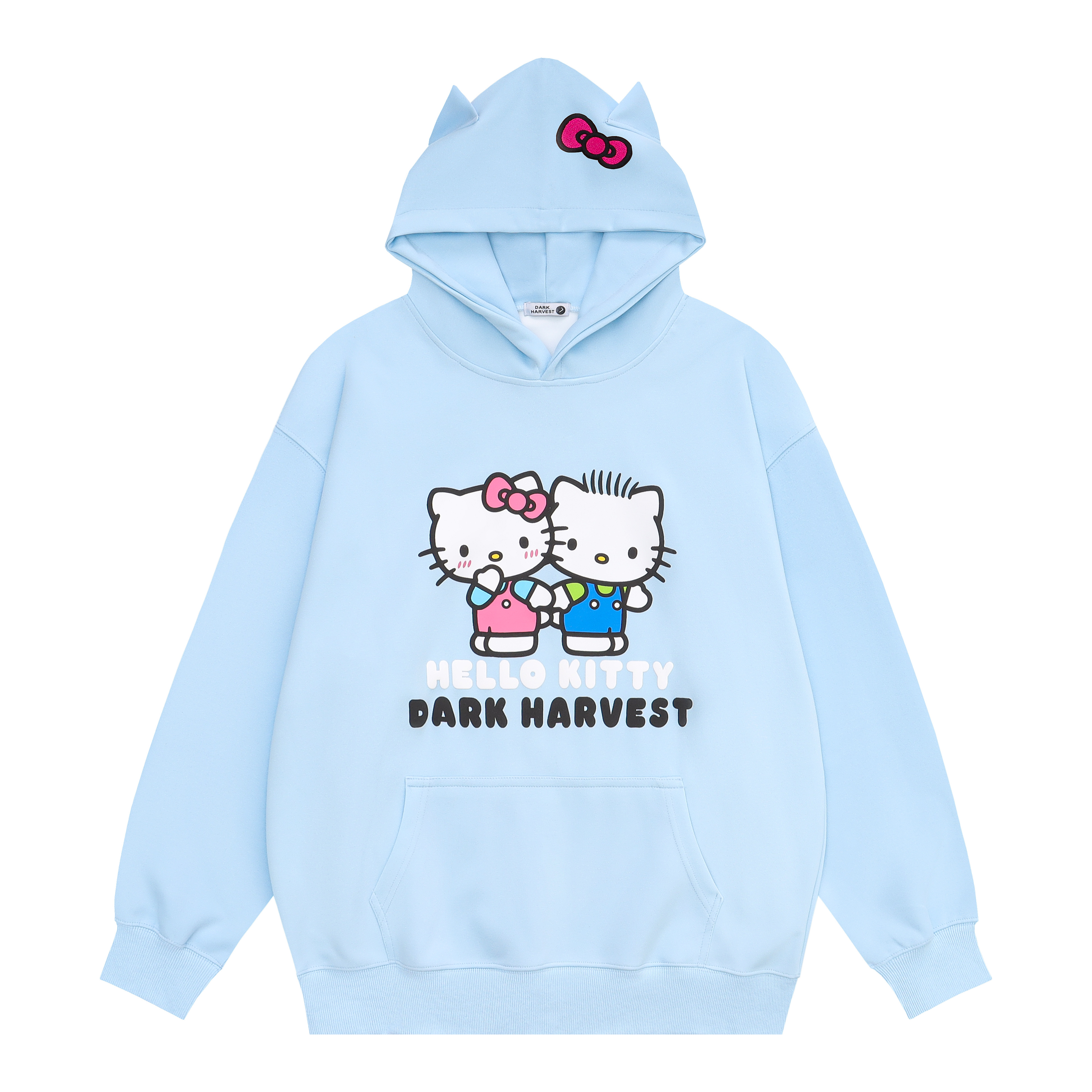 Women's Cute Kitty Cat Hoodie with Ears and Bow, Loose-Fit Sweet Top, Y2K Style Women's Cute Kitty Cat Hoodie with Ears and Bow, Loose-Fit Sweet Top, Y2K Style