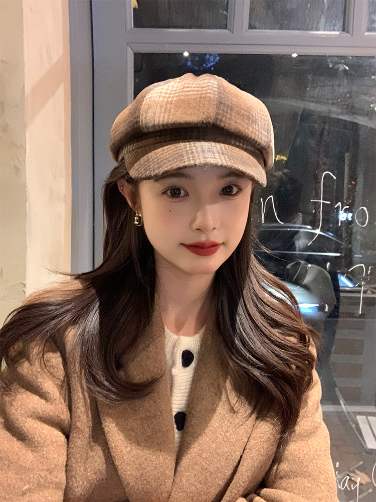 Women's Duckbill Beret Hat - Octagonal Newsboy Cap for Winter 2025 - Face-Slimming Painter Style Women's Duckbill Beret Hat - Octagonal Newsboy Cap for Winter 2025 - Face-Slimming Painter Style