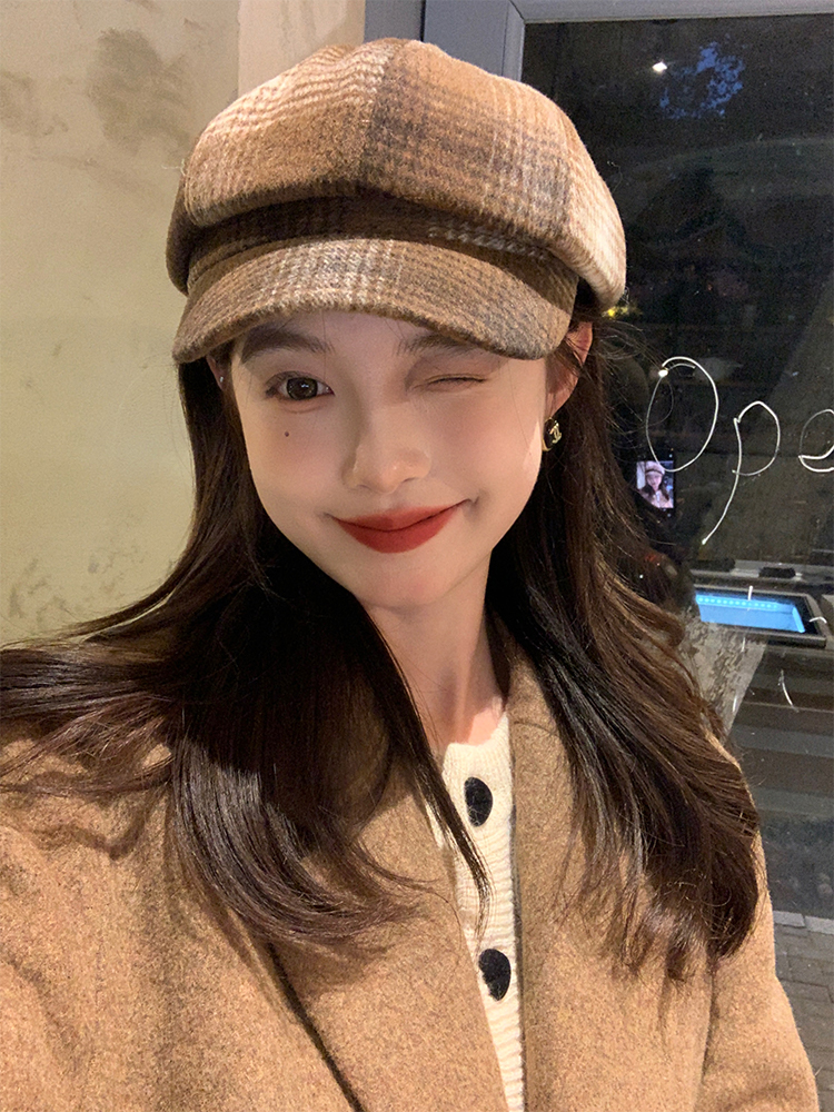 Women's Duckbill Beret Hat - Octagonal Newsboy Cap for Winter 2025 - Face-Slimming Painter Style Women's Duckbill Beret Hat - Octagonal Newsboy Cap for Winter 2025 - Face-Slimming Painter Style