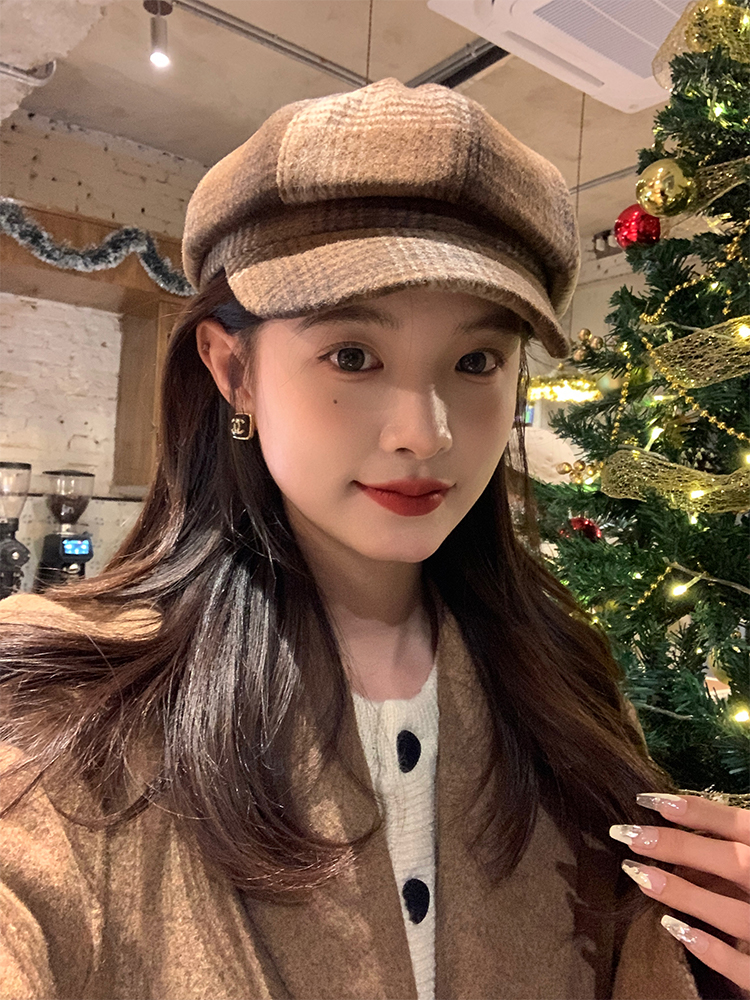 Women's Duckbill Beret Hat - Octagonal Newsboy Cap for Winter 2025 - Face-Slimming Painter Style Women's Duckbill Beret Hat - Octagonal Newsboy Cap for Winter 2025 - Face-Slimming Painter Style