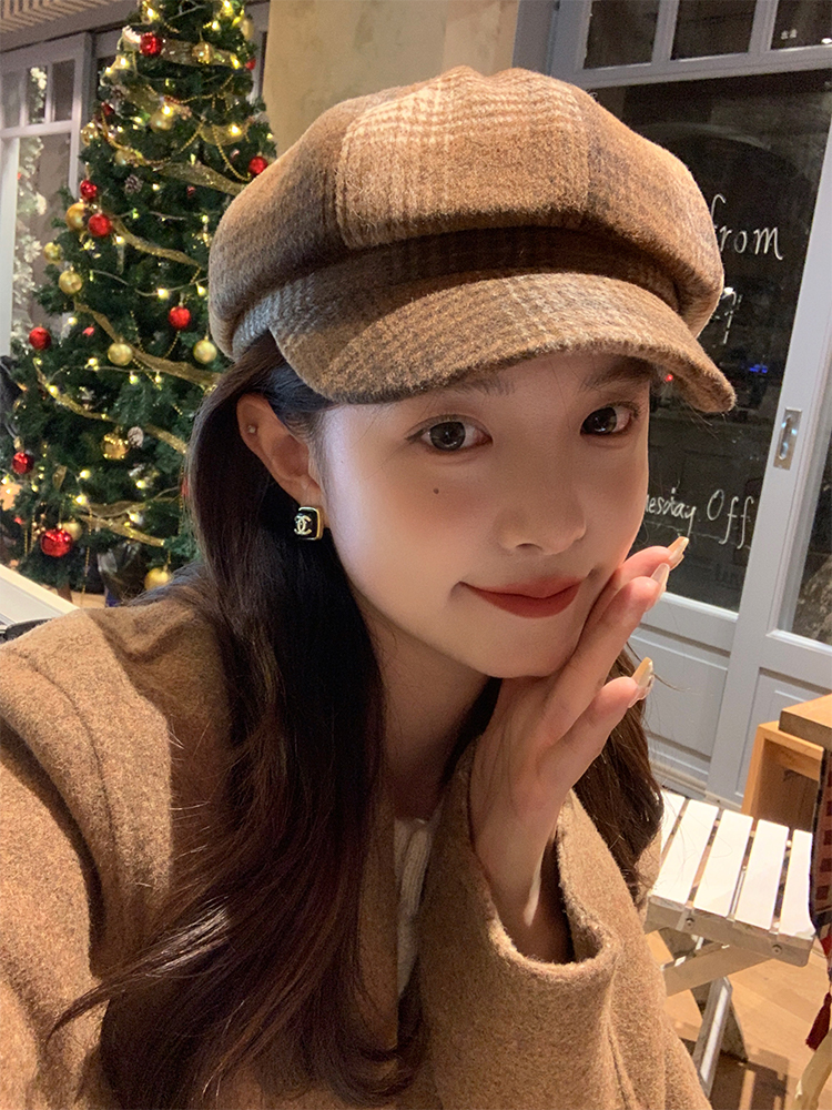 Women's Duckbill Beret Hat - Octagonal Newsboy Cap for Winter 2025 - Face-Slimming Painter Style Women's Duckbill Beret Hat - Octagonal Newsboy Cap for Winter 2025 - Face-Slimming Painter Style