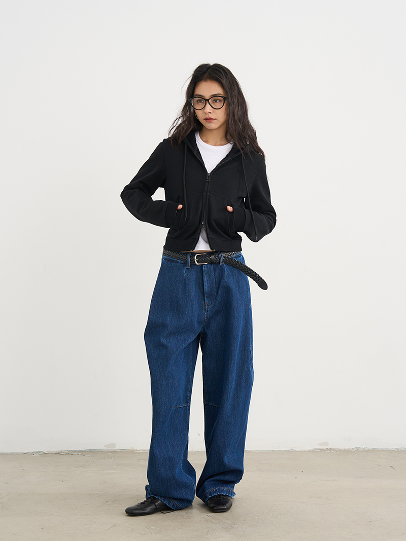 Women's Fleece Lined Straight Leg Jeans - Casual Loose Fit for Autumn Winter 2025 - Trendy Personality Style Pants Women's Fleece Lined Straight Leg Jeans - Casual Loose Fit for Autumn Winter 2025 - Trendy Personality Style Pants