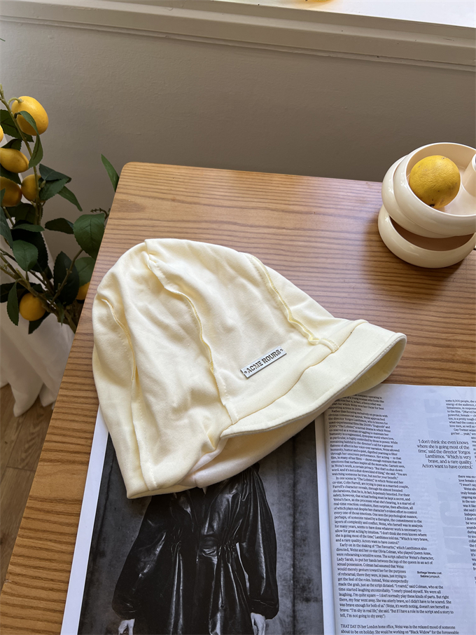 Women's Japanese Lazy Style Warm Knitted Double-Layer Pile Hat for Autumn Winter - Face-Slimming Cold Weather Accessory Women's Japanese Lazy Style Warm Knitted Double-Layer Pile Hat for Autumn Winter - Face-Slimming Cold Weather Accessory