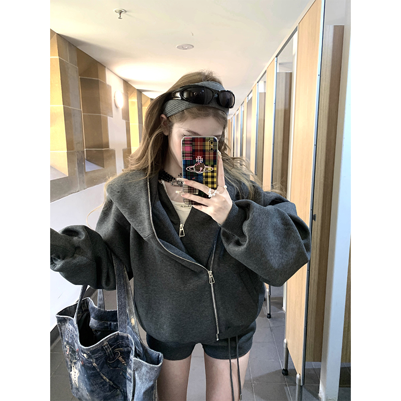 Women's Lazy Loose Hoodie Set with Sweet Tea Design and Hip-Hugging Shorts - Cozy Two-Piece Winter Outfit, Y2K Style Women's Lazy Loose Hoodie Set with Sweet Tea Design and Hip-Hugging Shorts - Cozy Two-Piece Winter Outfit, Y2K Style