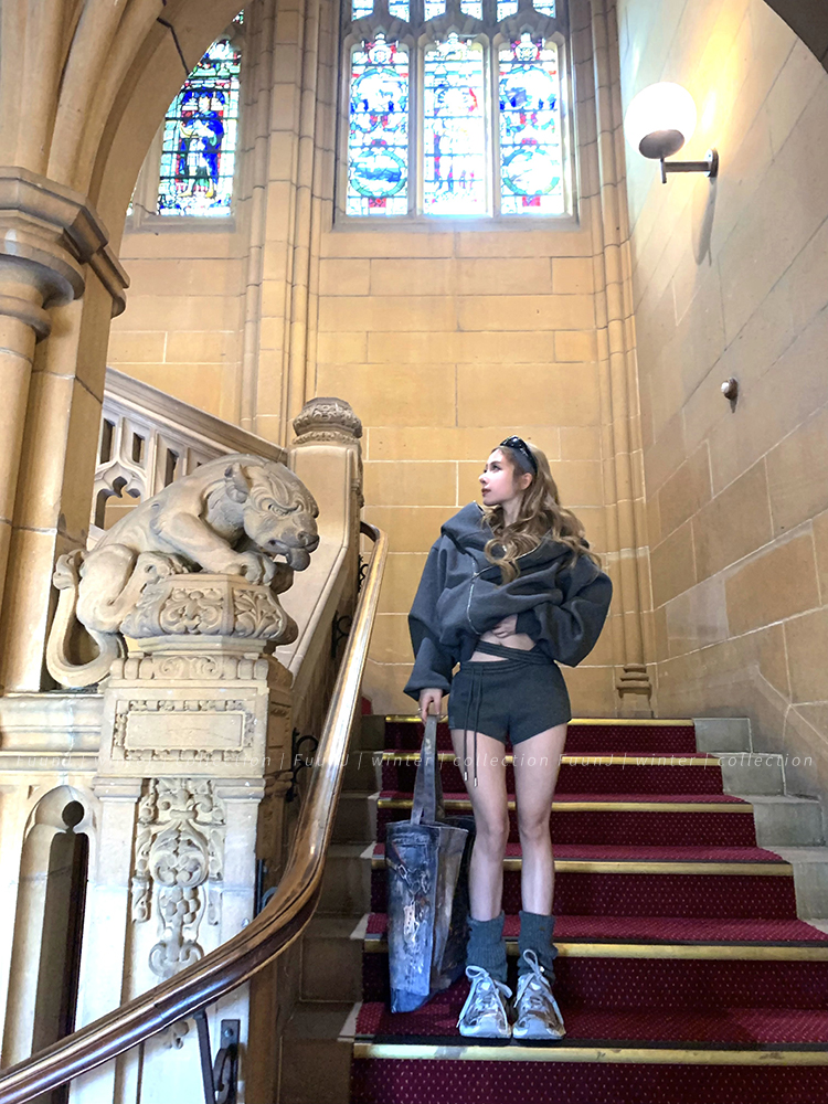 Women's Lazy Loose Hoodie Set with Sweet Tea Design and Hip-Hugging Shorts - Cozy Two-Piece Winter Outfit, Y2K Style Women's Lazy Loose Hoodie Set with Sweet Tea Design and Hip-Hugging Shorts - Cozy Two-Piece Winter Outfit, Y2K Style