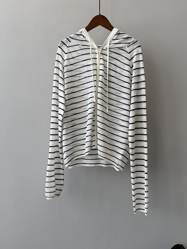 Women's Lightweight Knitted Hooded Sun Protection Shirt - Loose Summer Cardigan Top for 2025, Perfect for Casual Outings Women's Lightweight Knitted Hooded Sun Protection Shirt - Loose Summer Cardigan Top for 2025, Perfect for Casual Outings