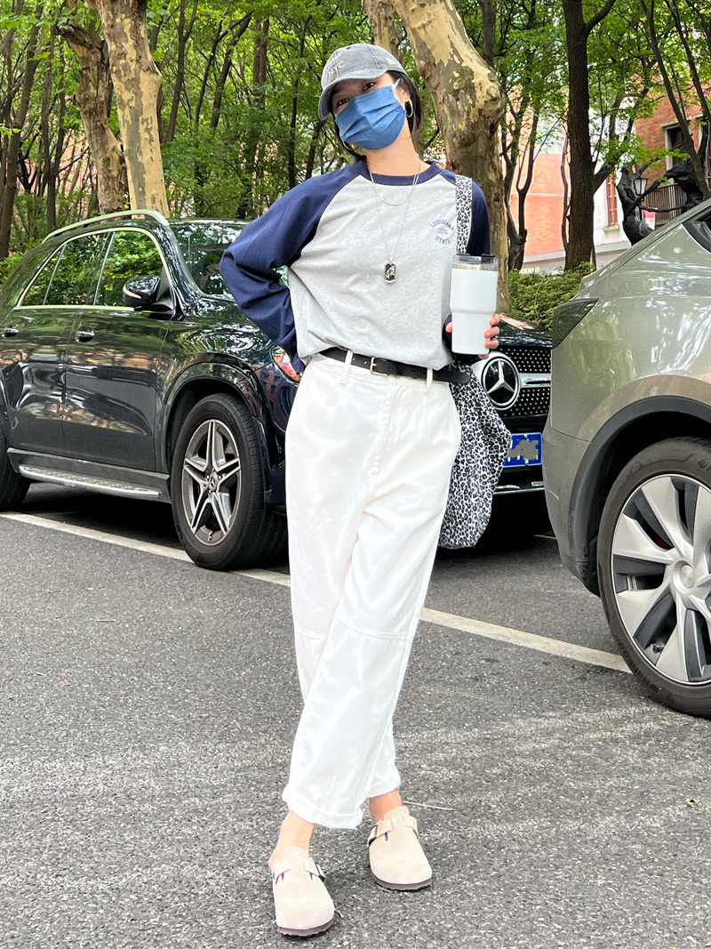 Women's Pure Cotton Color Block Long Sleeve T-Shirt - Slim Fit Spliced Design for Autumn 2025 - Trendy Everyday Wear Women's Pure Cotton Color Block Long Sleeve T-Shirt - Slim Fit Spliced Design for Autumn 2025 - Trendy Everyday Wear