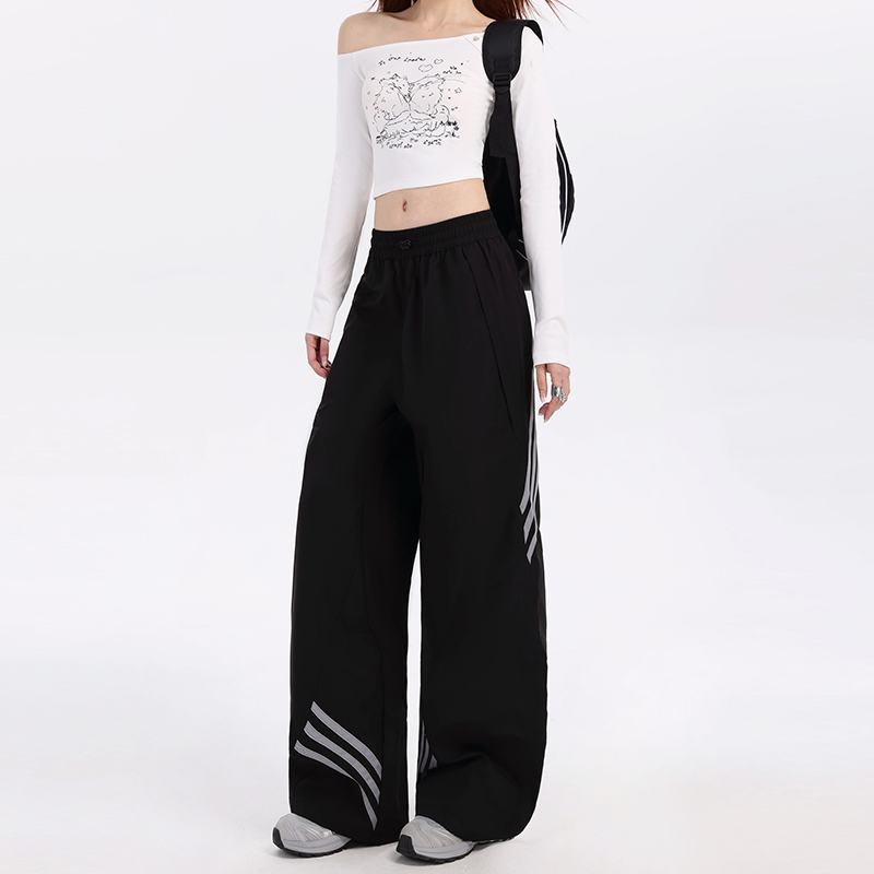 Women's Quick-Dry Dark Blue Parachute Pants - 2025 Summer Casual Hiking & Street Dance Long Trousers Women's Quick-Dry Dark Blue Parachute Pants - 2025 Summer Casual Hiking & Street Dance Long Trousers