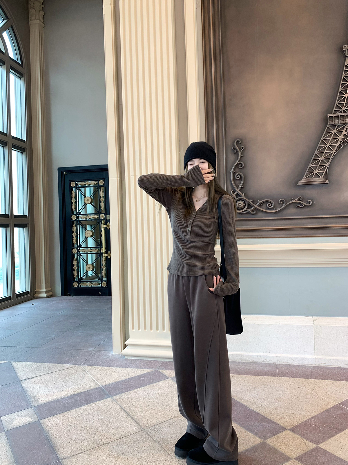 Women's Ribbed Winter Layering Top - Sexy and Cute Comfortable Design for a Cozy 90s-Inspired Look Women's Ribbed Winter Layering Top - Sexy and Cute Comfortable Design for a Cozy 90s-Inspired Look