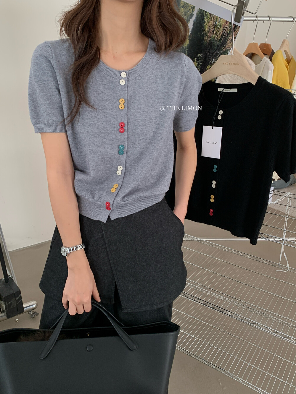 Women's Slim Fit Round Neck Short Sleeve Knitted Cardigan - Stylish Summer T-Shirt Top for a Youthful Look Women's Slim Fit Round Neck Short Sleeve Knitted Cardigan - Stylish Summer T-Shirt Top for a Youthful Look